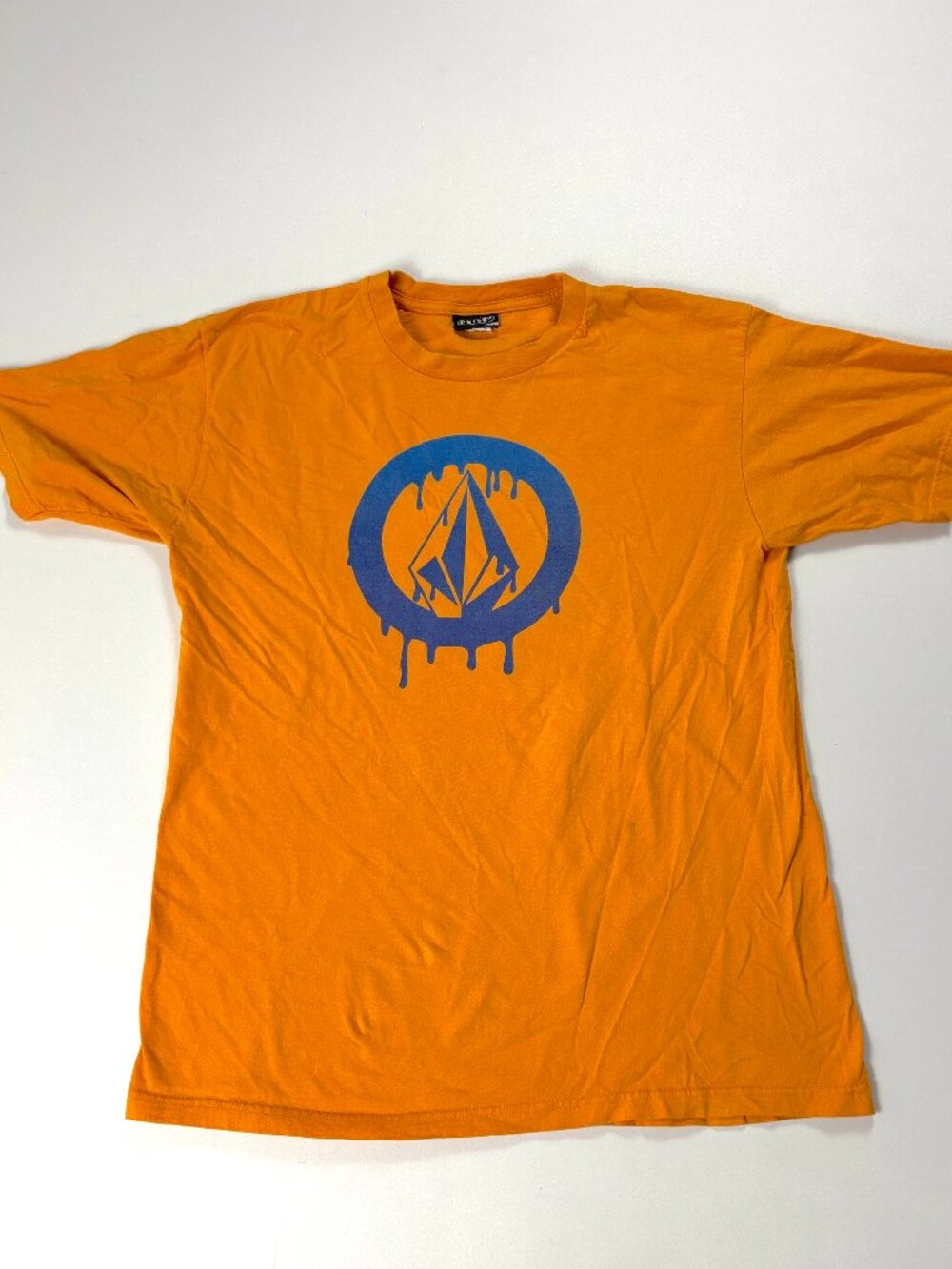 Vintage Volcom T Shirt Sz L Grunge Punk Skater Stone Melting Logo